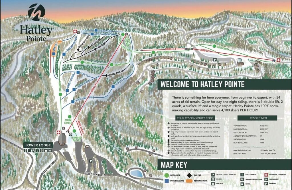 Hatley Pointe Trail Map